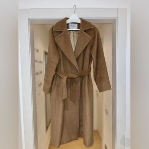 Max Mara Brown Belted Coat
